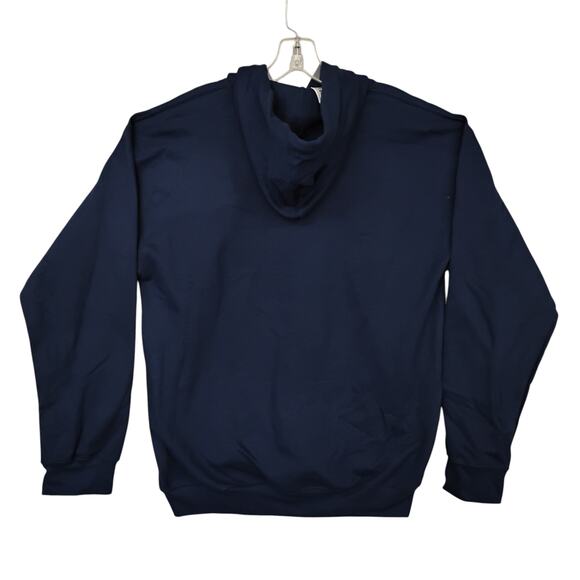 "What Part of... Don't You Understand" Hoodie Size Medium Navy Blue Front Pocket - Picture 4 of 4